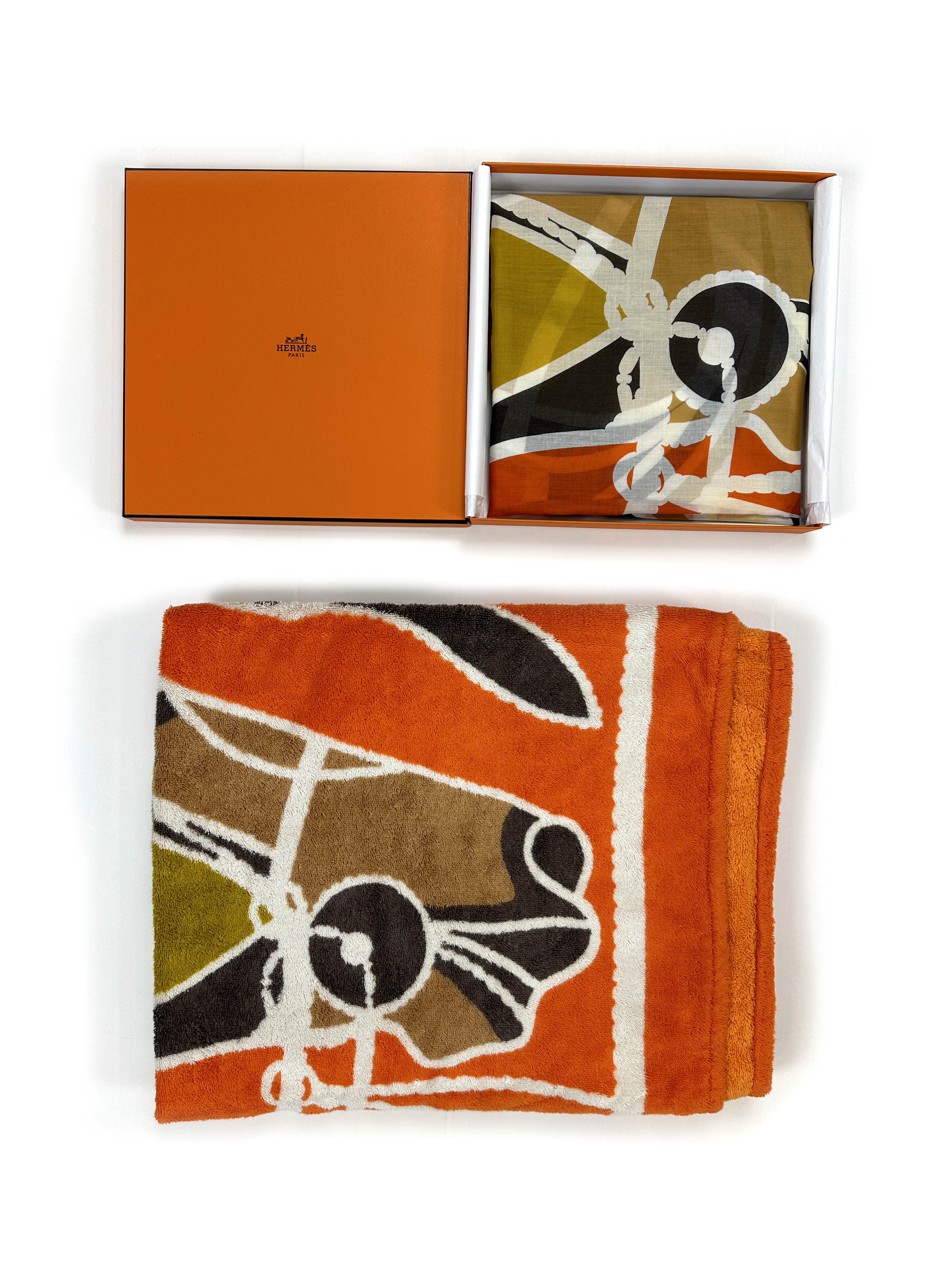 Hermès Robe du Soir Pareo and Towel Set
