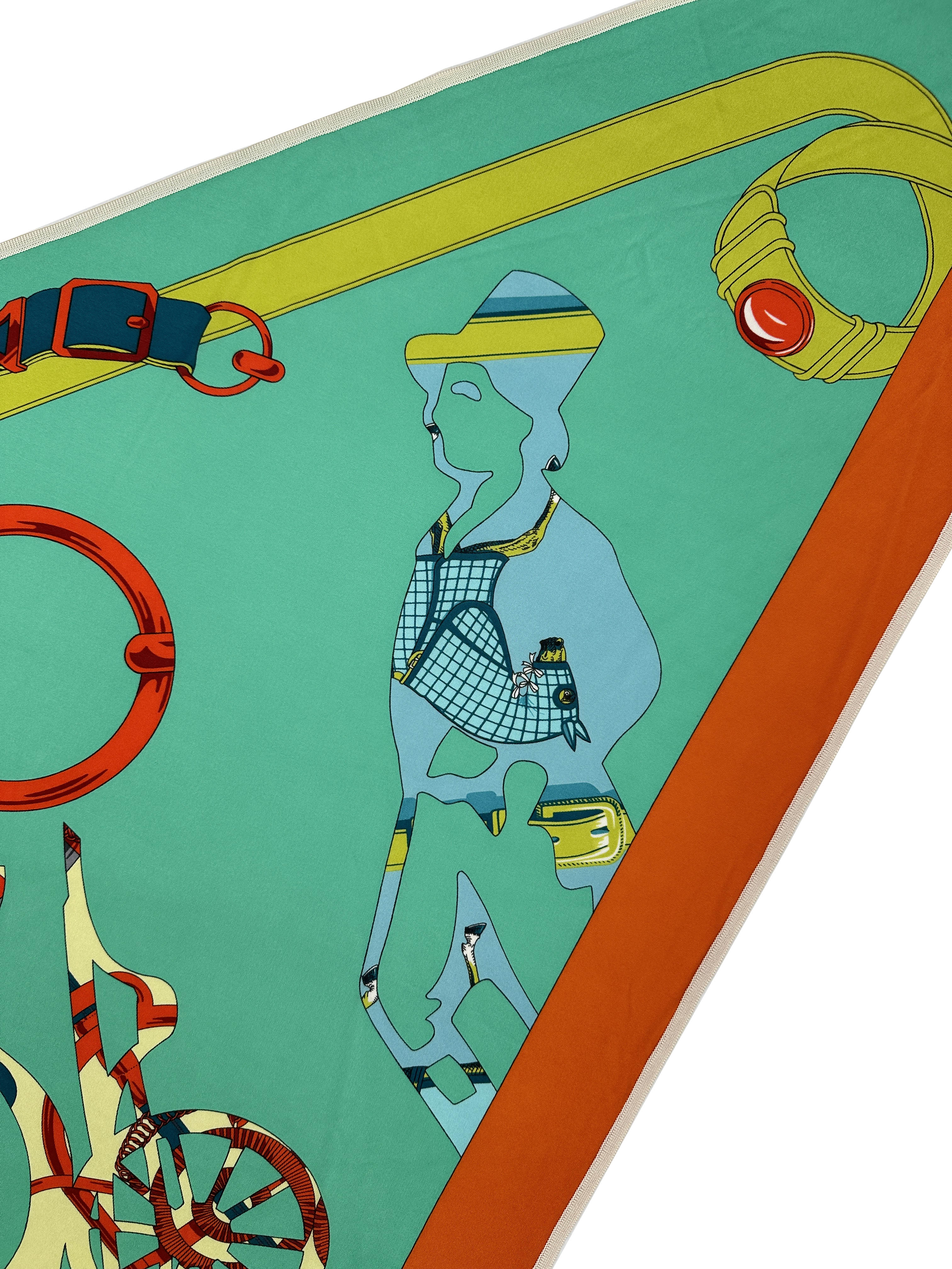 Hermès Tout en Carre Silk Jersey Triangle