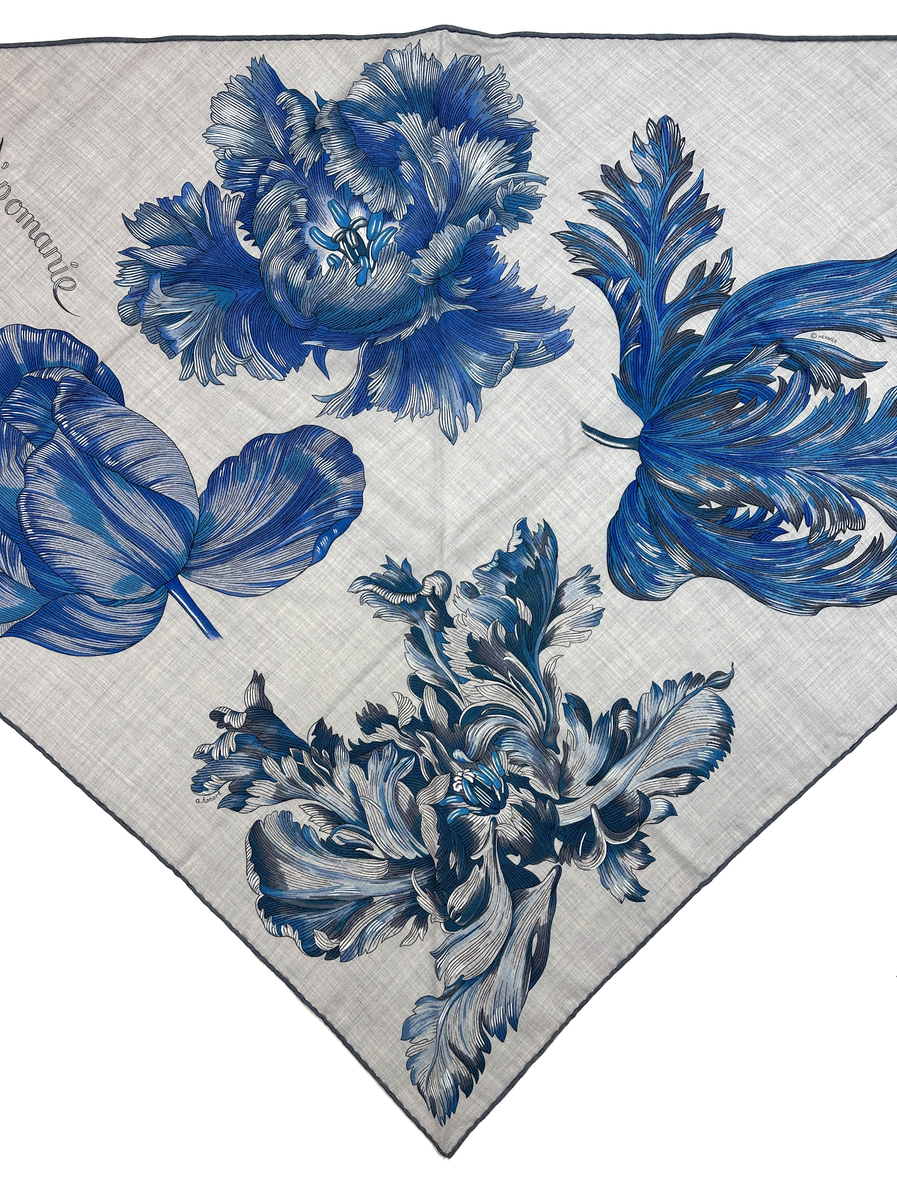 Hermès Tulipomaine Cashmere Silk Giant Triangle