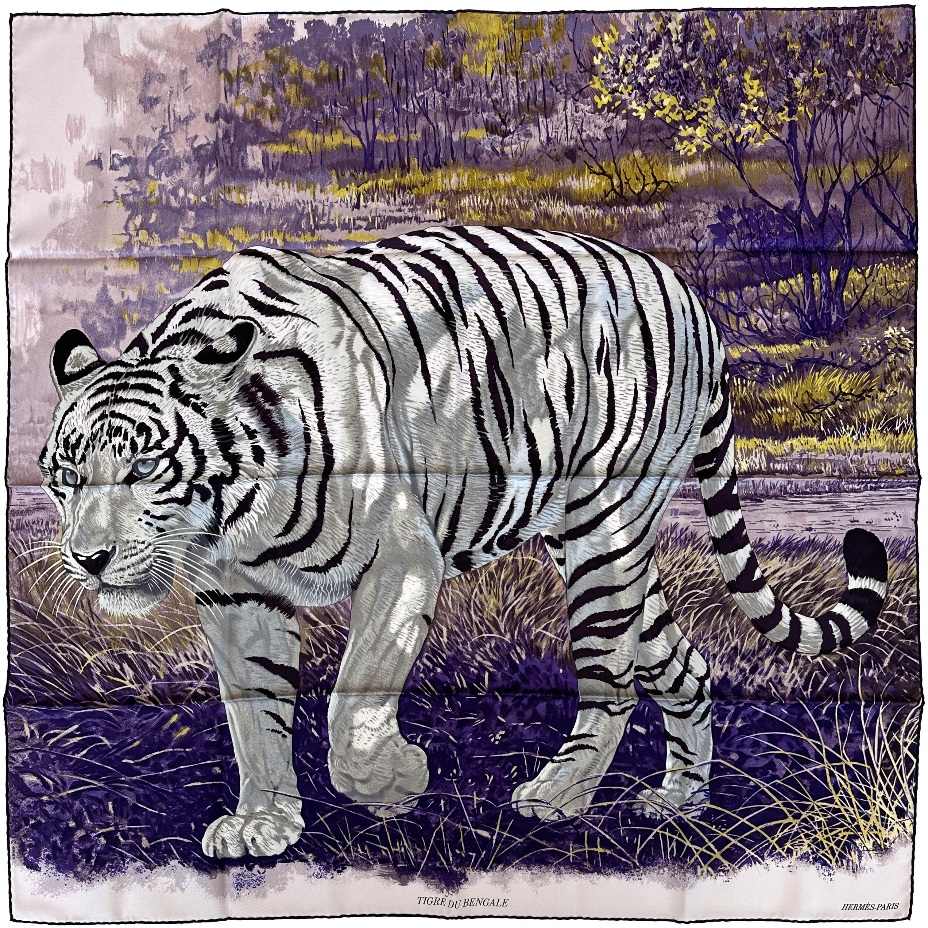 Hermès Tigre du Bengale 90