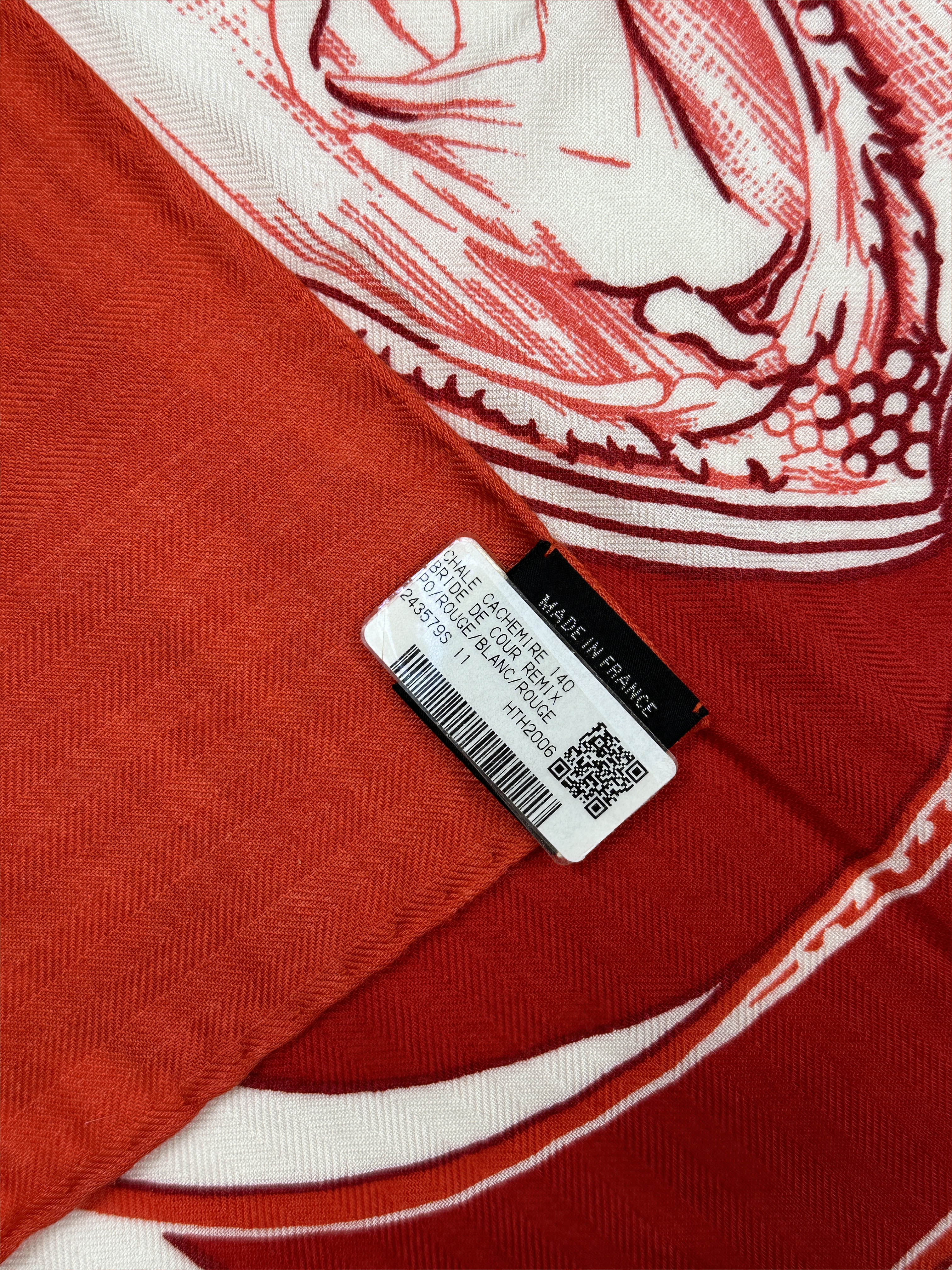 Hermès Brides de Cour Remix Cashmere Silk 140