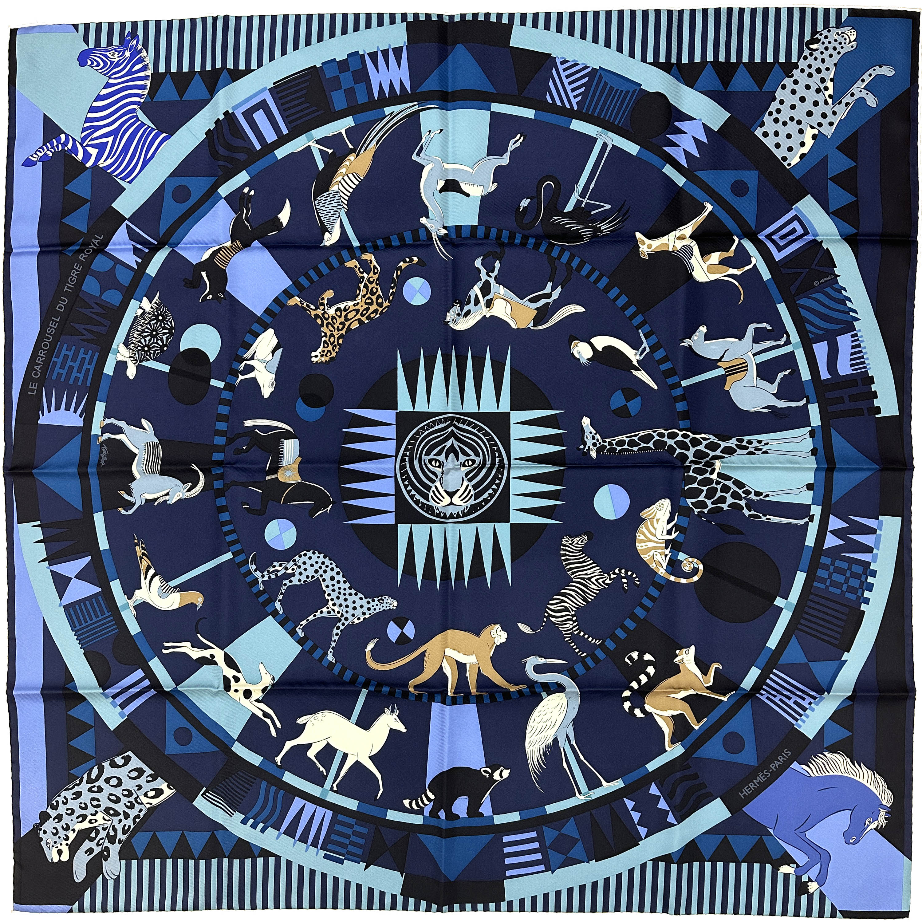 Hermès Le Carrousel du Tigre Royal 90