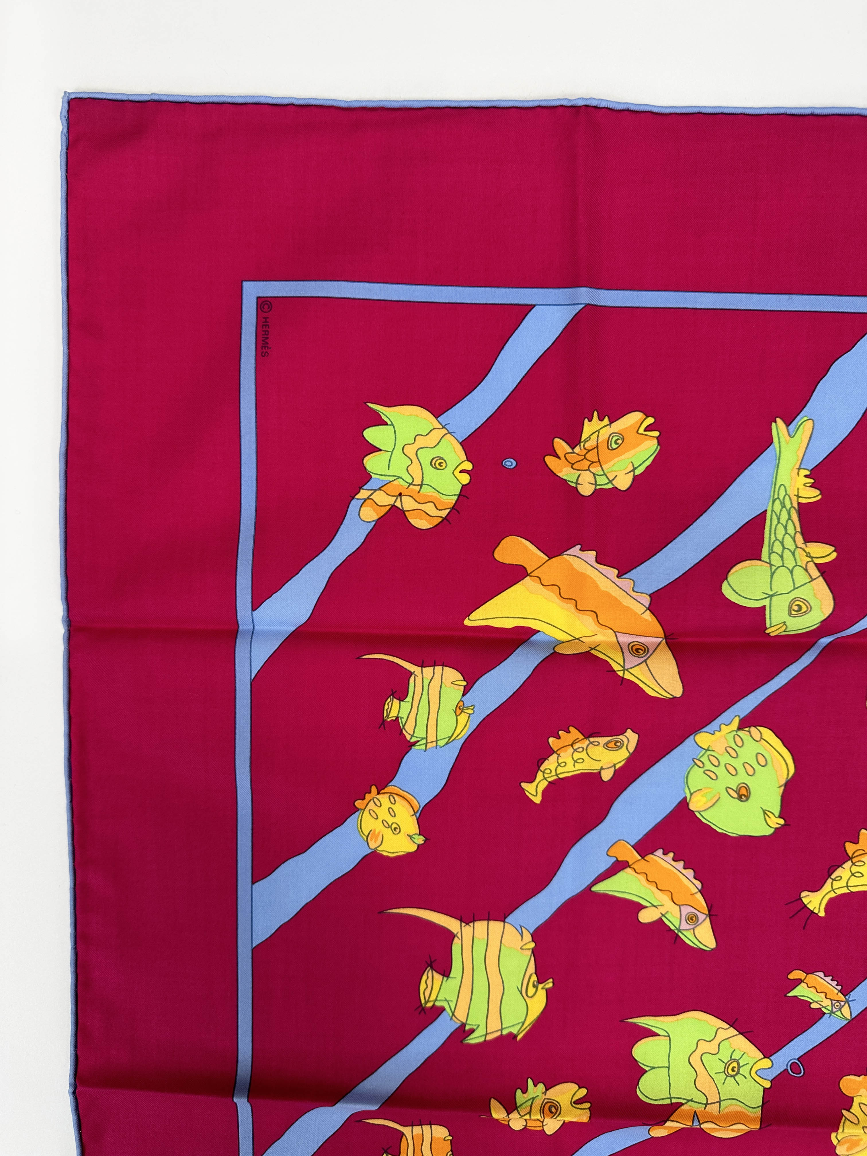 Hermès Au Clair de la Mer Cotton 70
