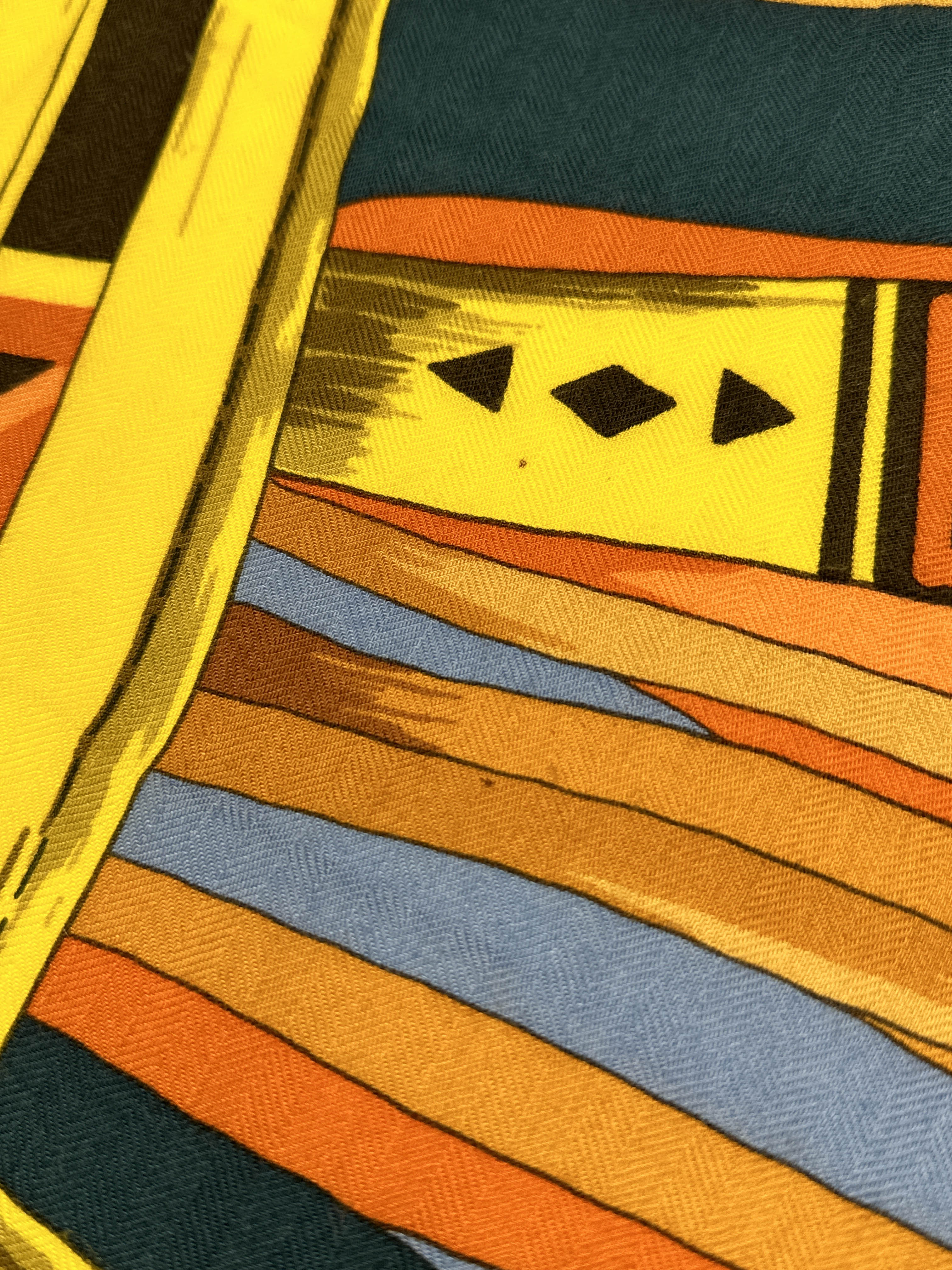 Hermès Cuirs du Désert Detail Cashmere Silk 140