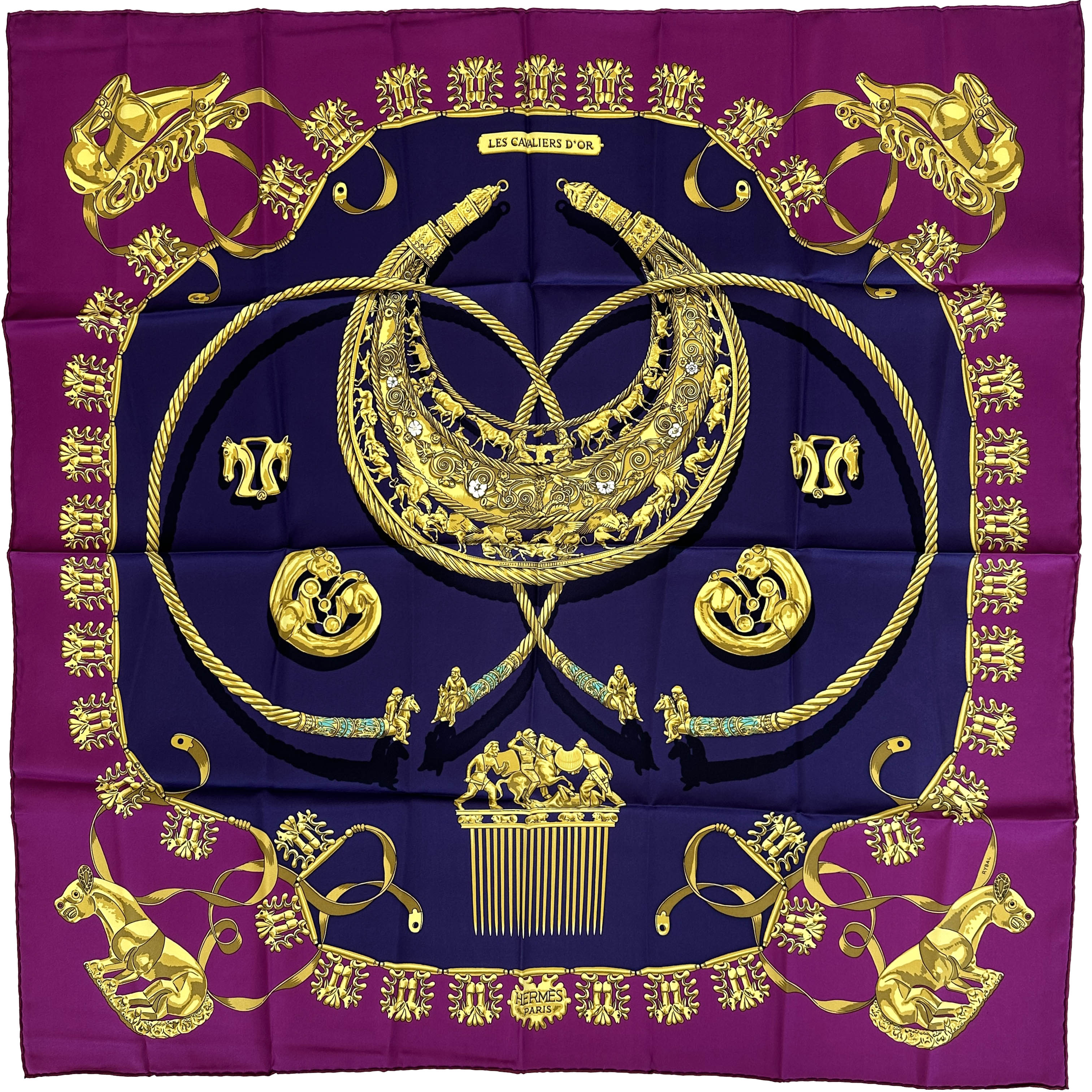 Hermès Les Cavaliers d'Or 90