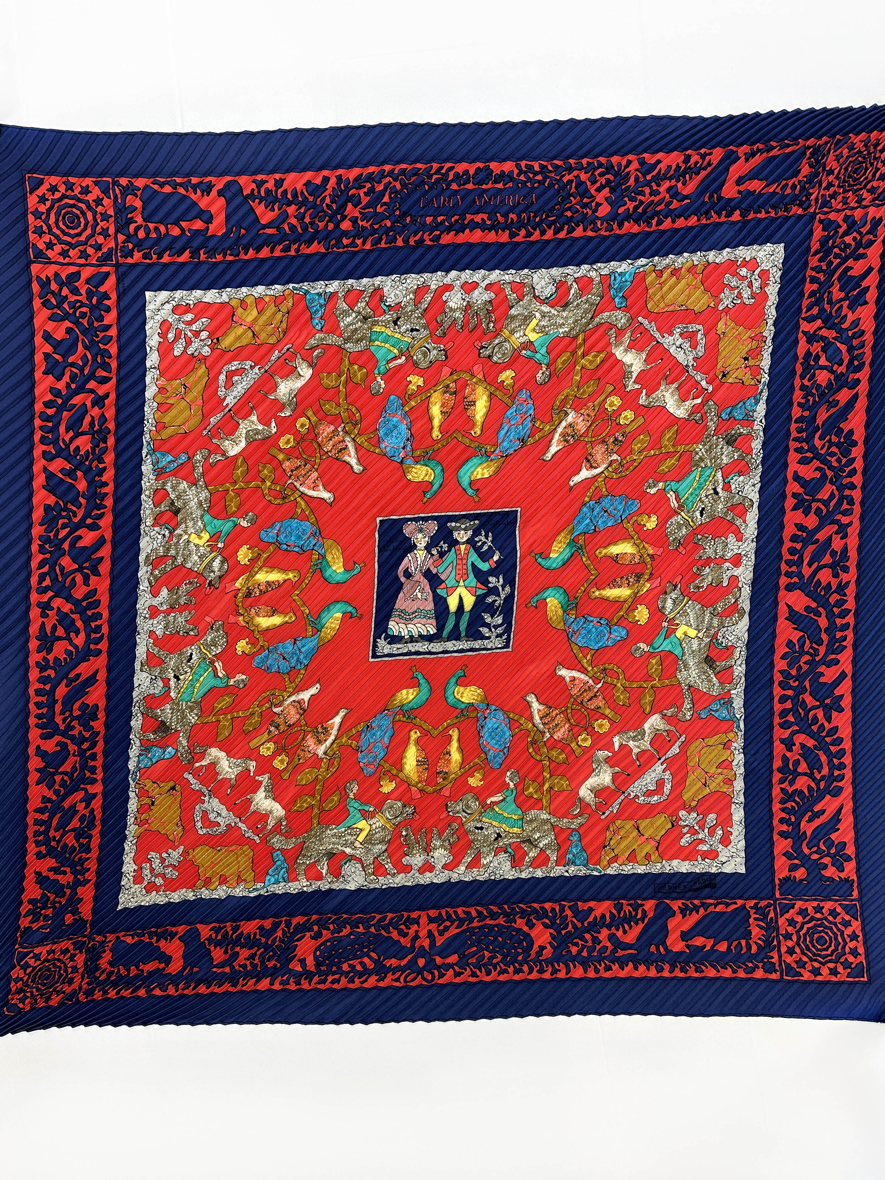 Hermès Early America Plissé 90