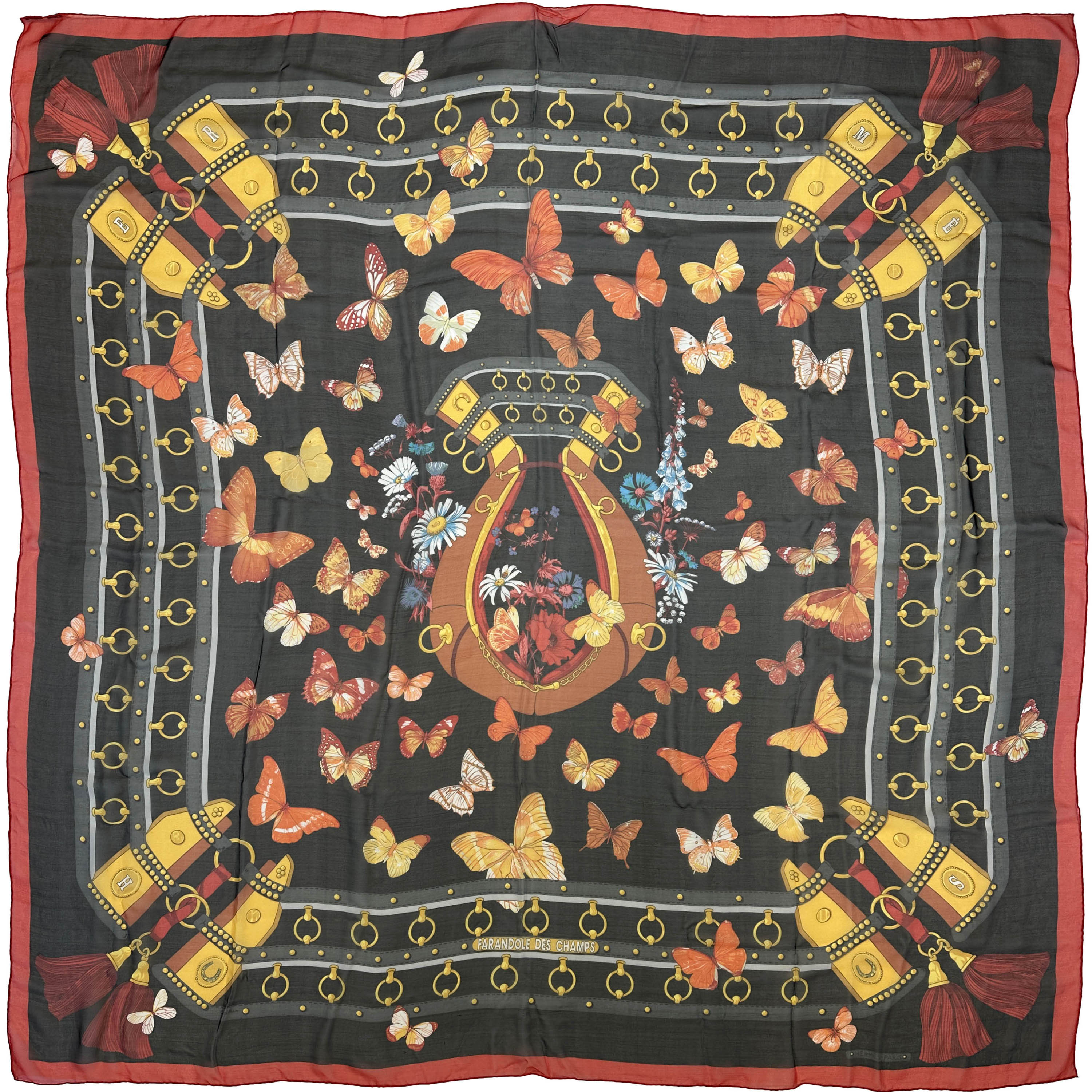 Hermès Farandole des Champs Mousseline 140