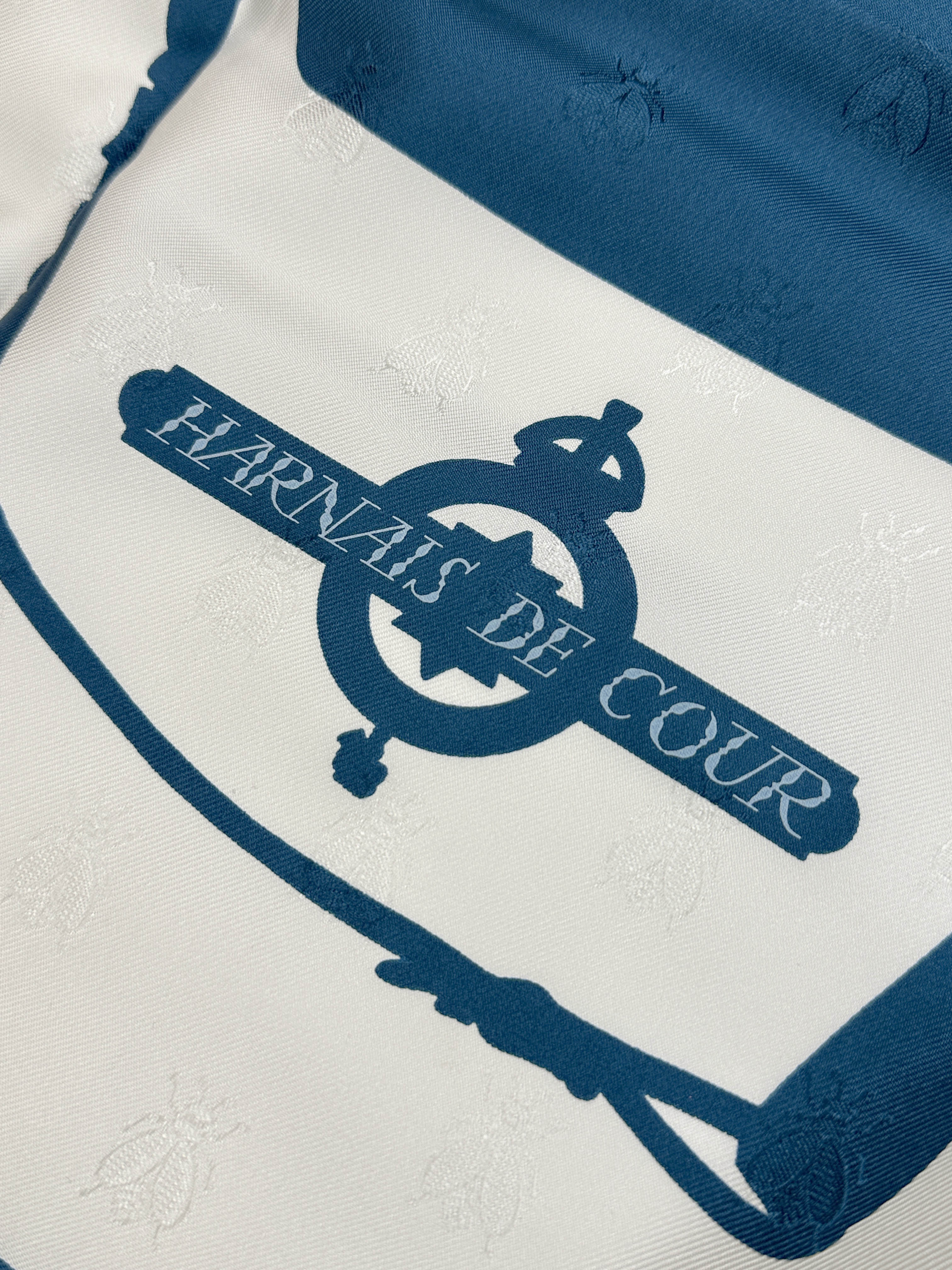 Hermès Harnais de Cour Tatouage Jacquard 90