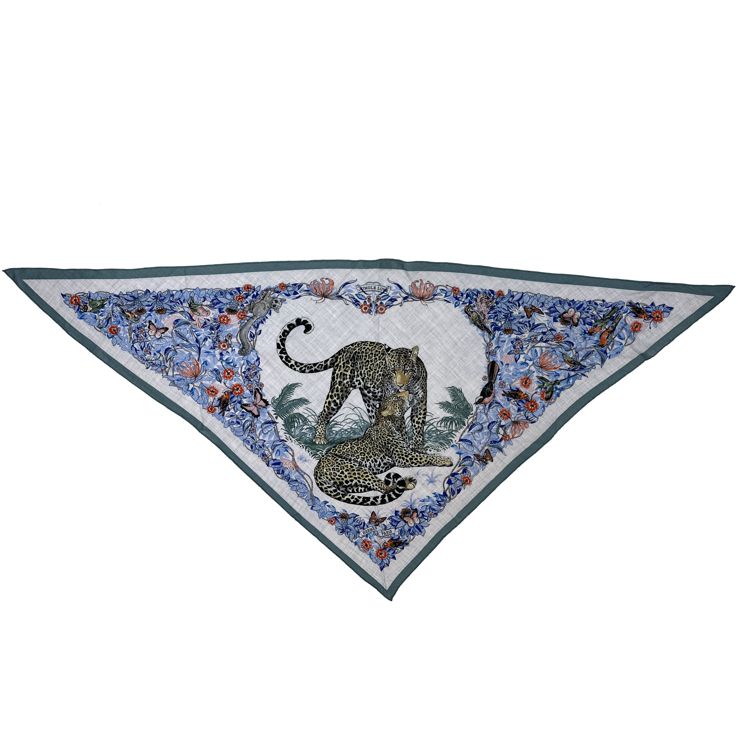 Hermès Jungle Love Cashmere Silk Giant Triangle
