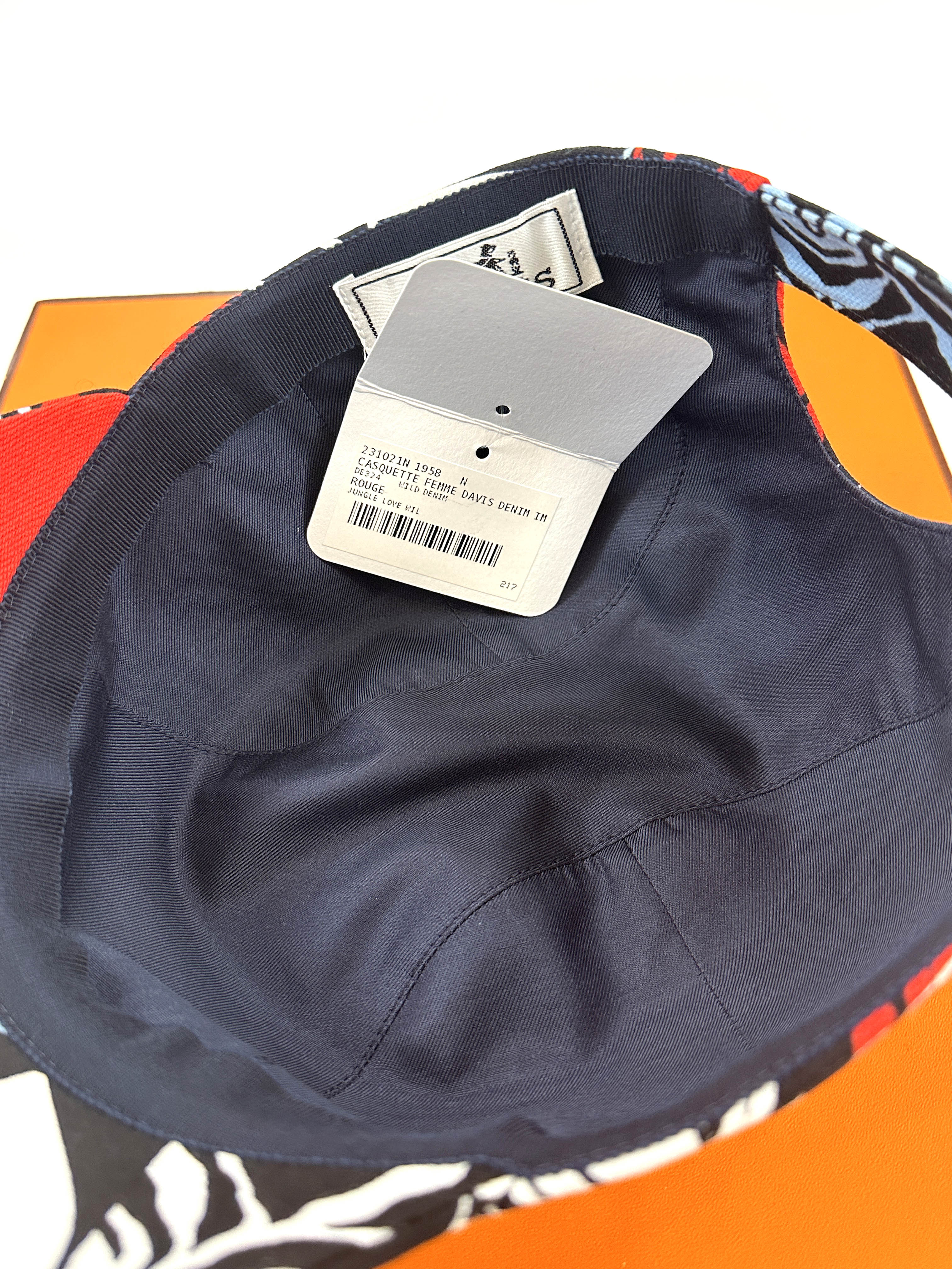 Hermès Davis Denim Jungle Love Cap