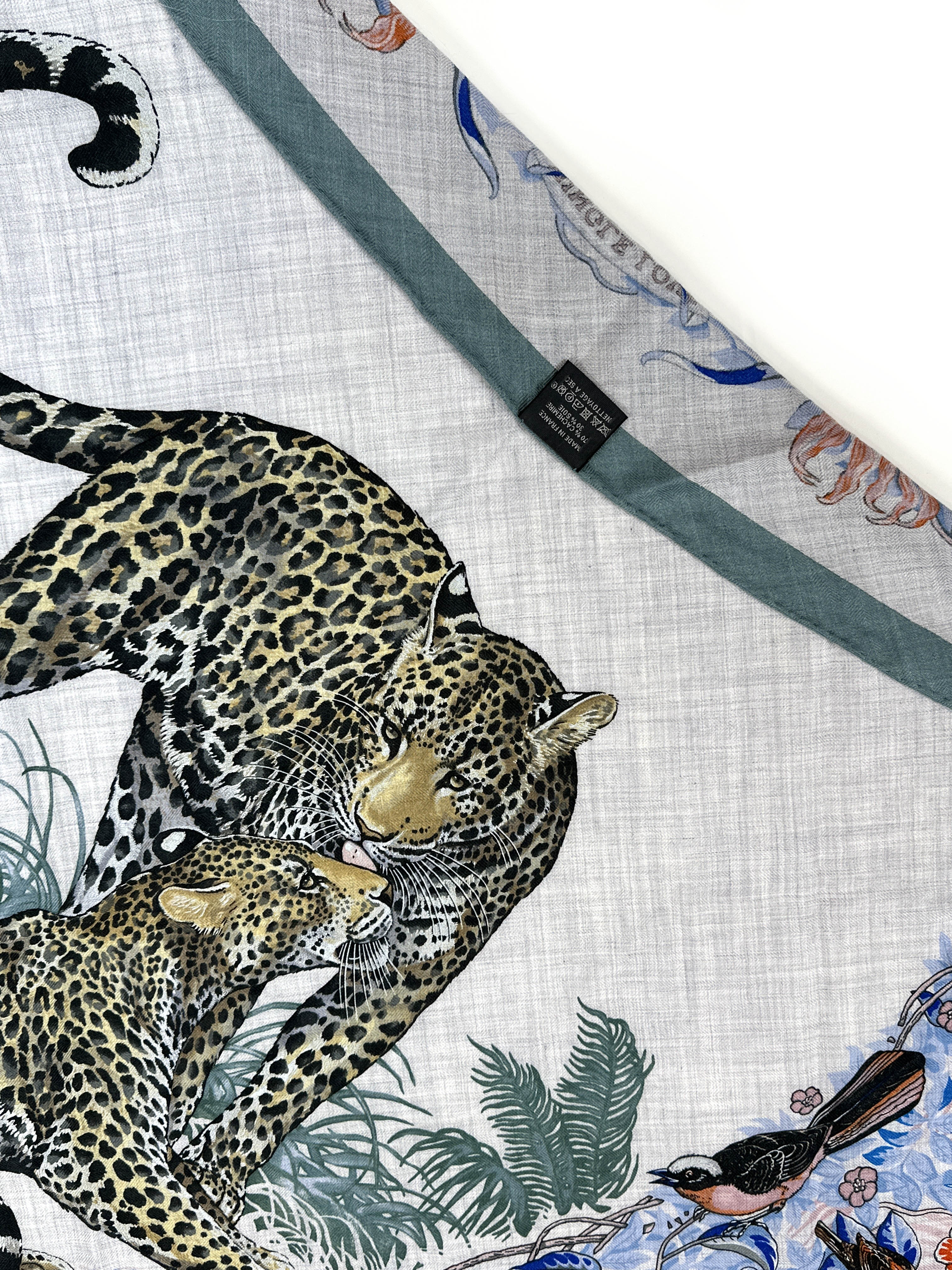 Hermès Jungle Love Cashmere Silk Giant Triangle