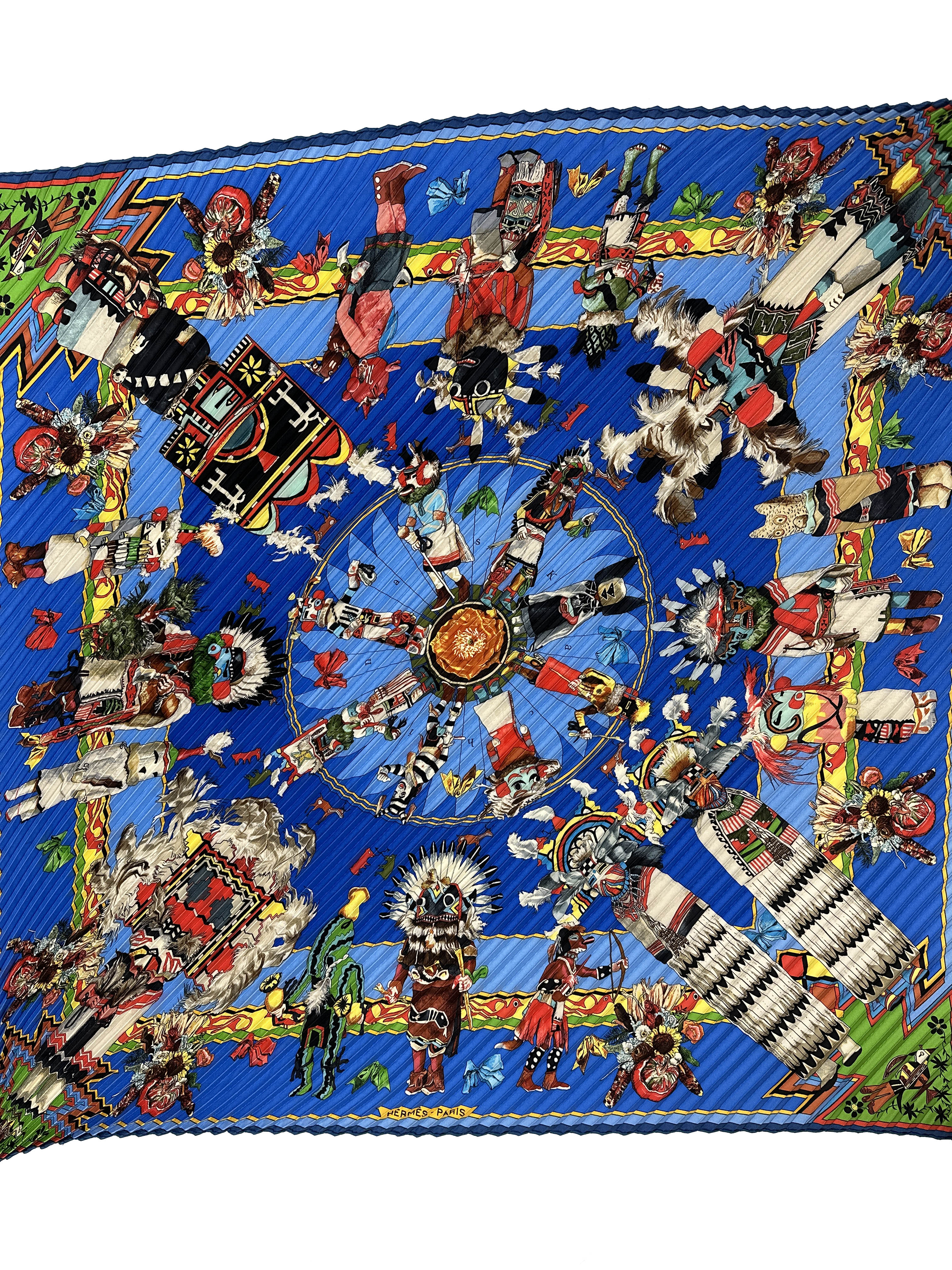 Hermès Kachinas Plissé 90