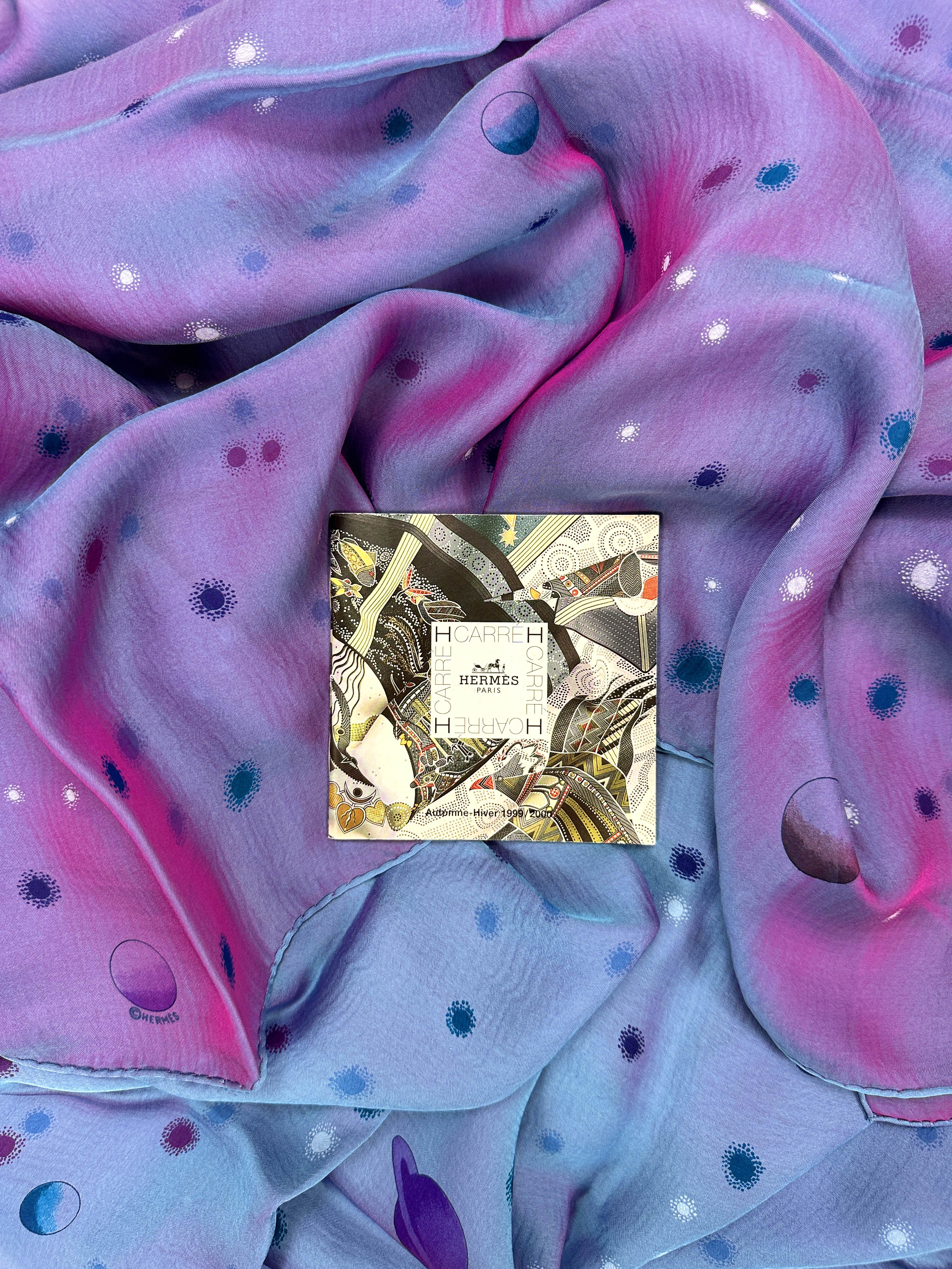 Hermès La Voie Lactée Changeante Mousseline Shawl