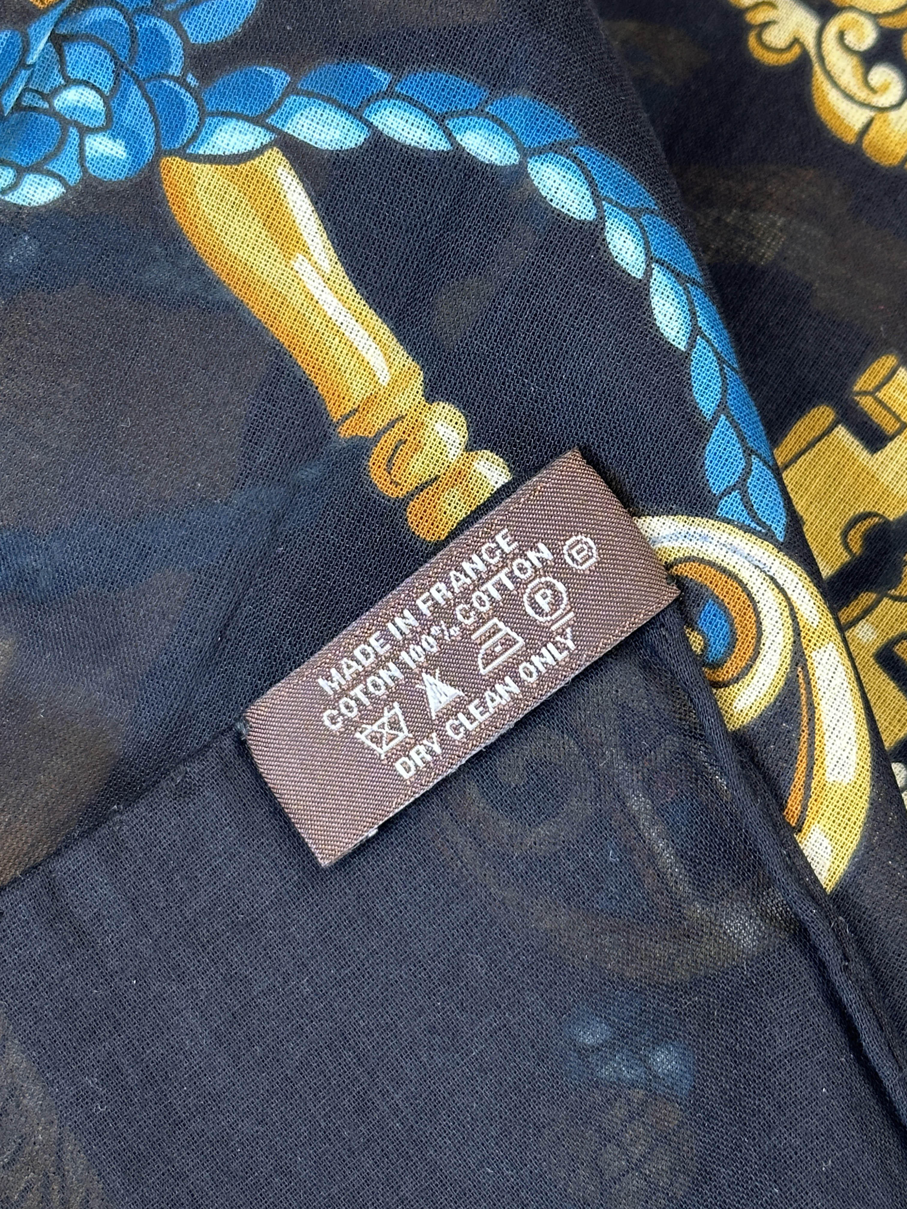 Hermès Les Cles Cotton 140