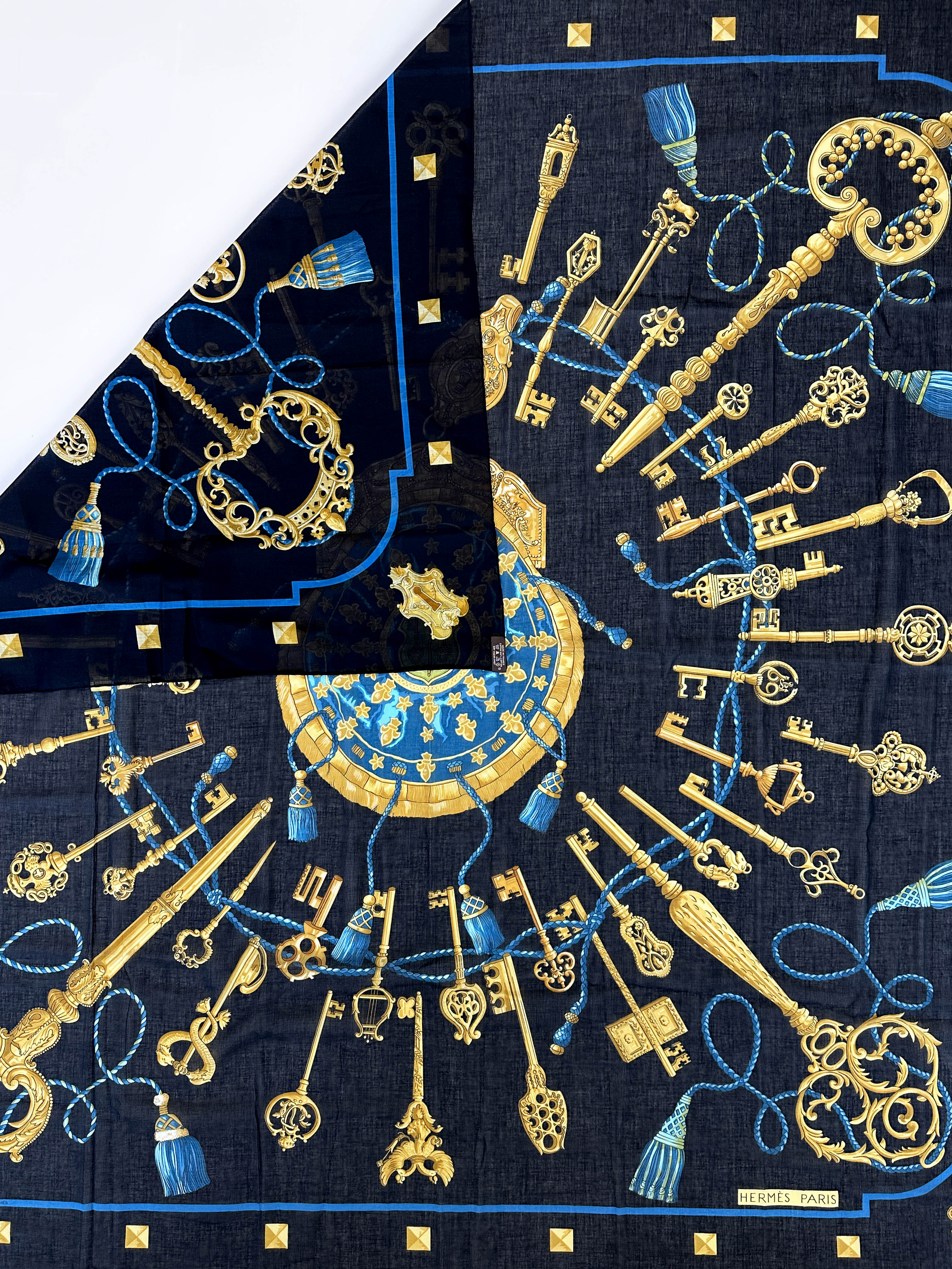 Hermès Les Cles Cotton 140