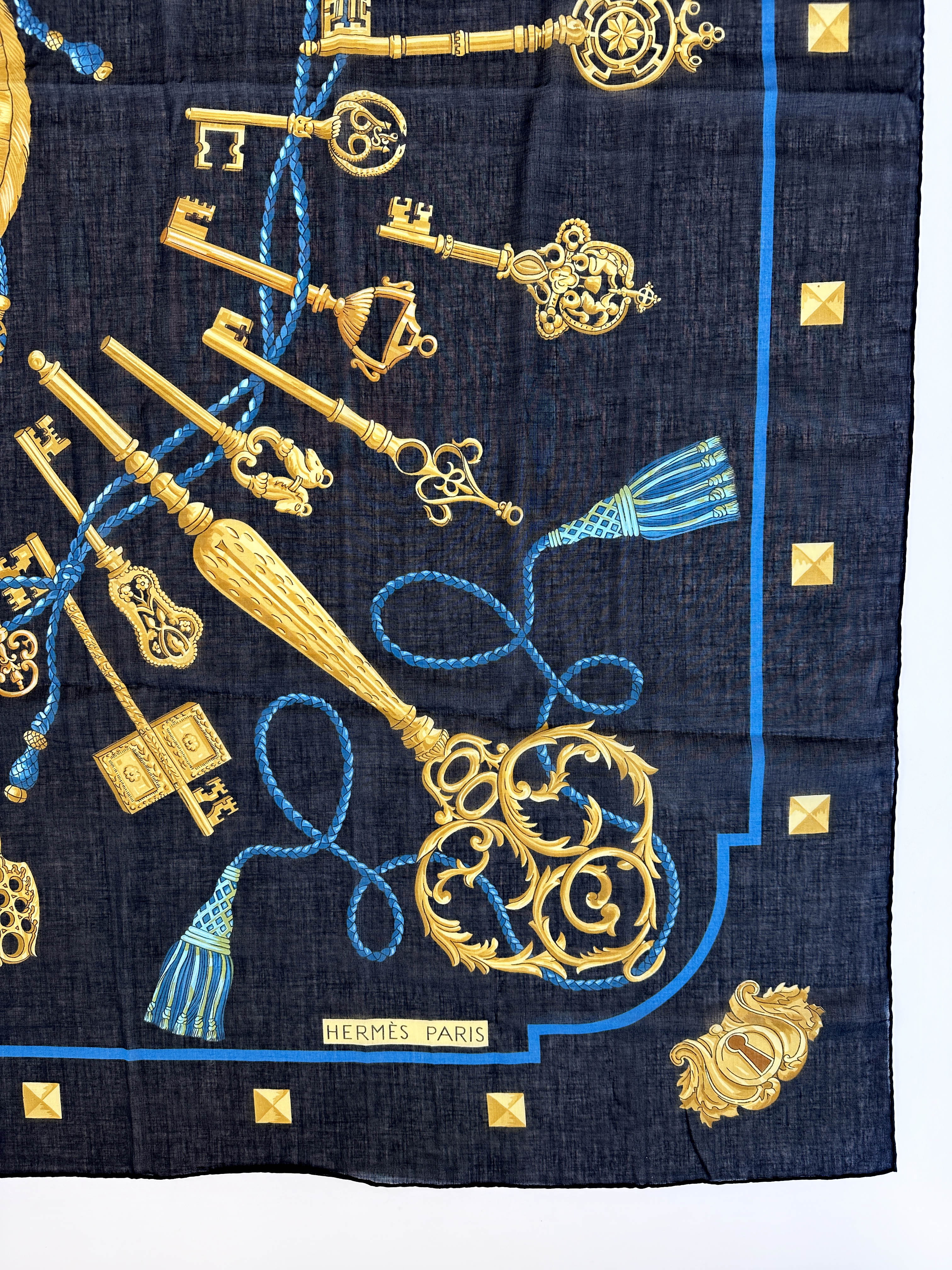 Hermès Les Cles Cotton 140