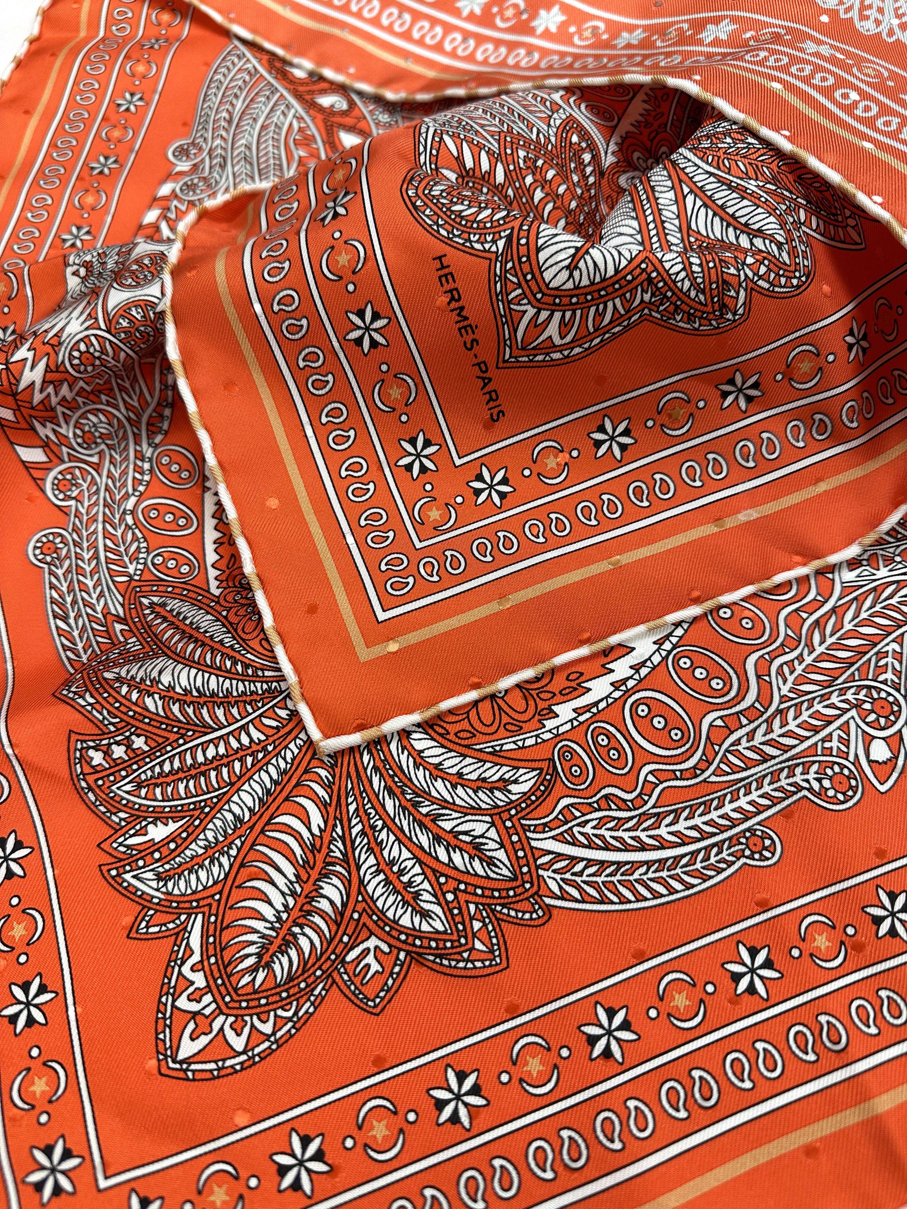 Hermès Le Jardin de Maharani Bandana 55