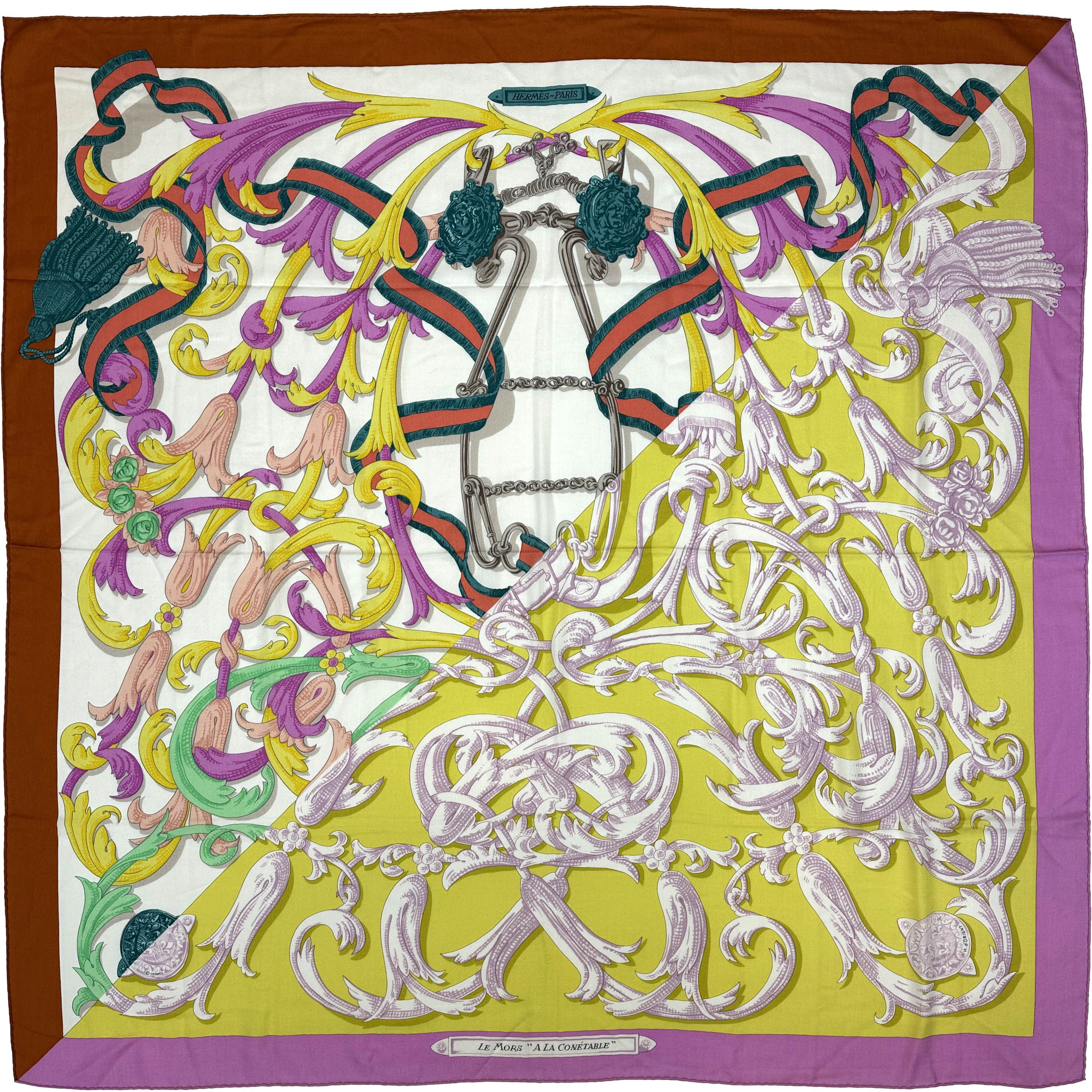 Hermès Mors à la Connétable Cashmere Silk 140