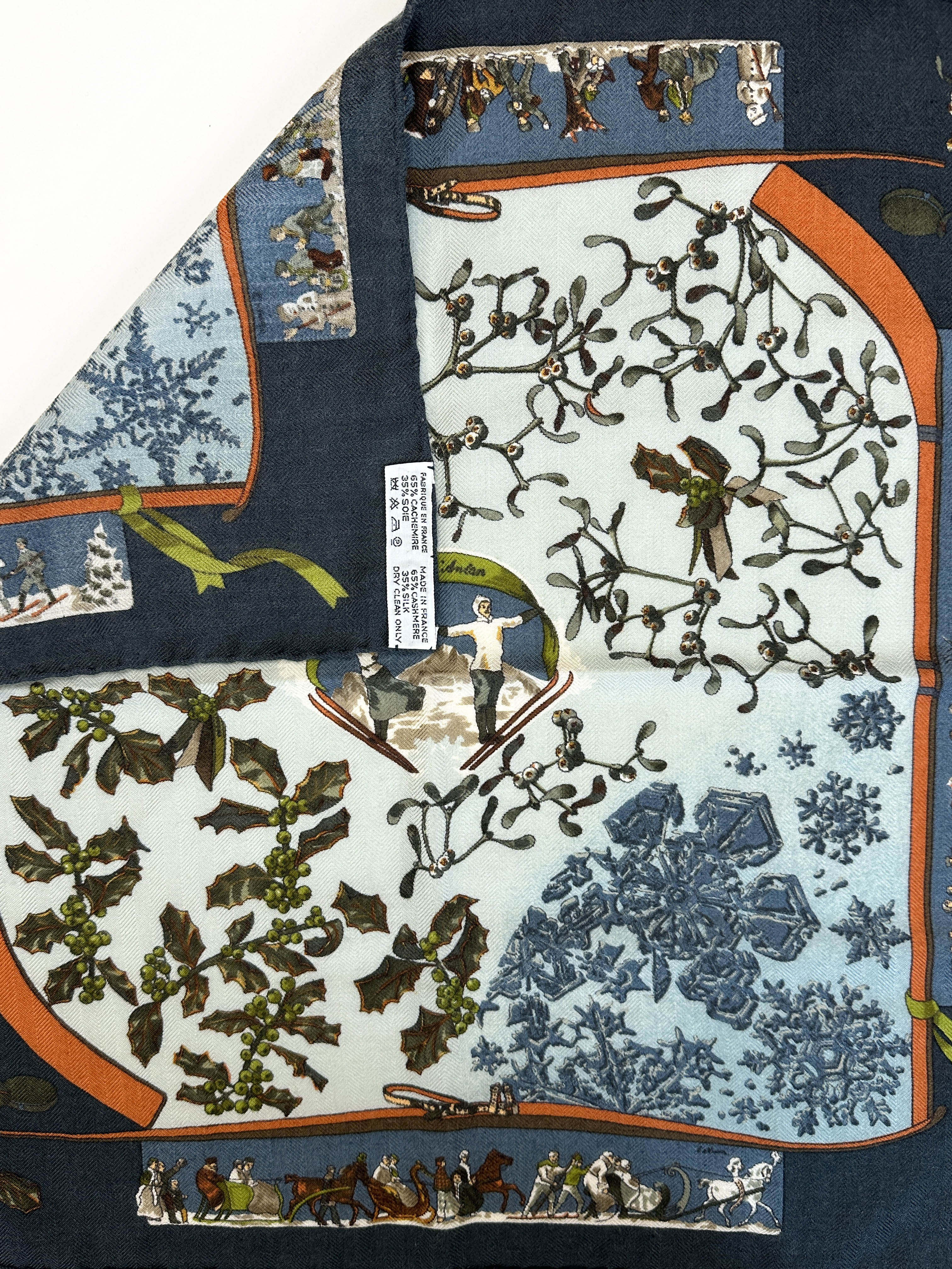 Hermès Neige d'antan Cashmere Silk 45