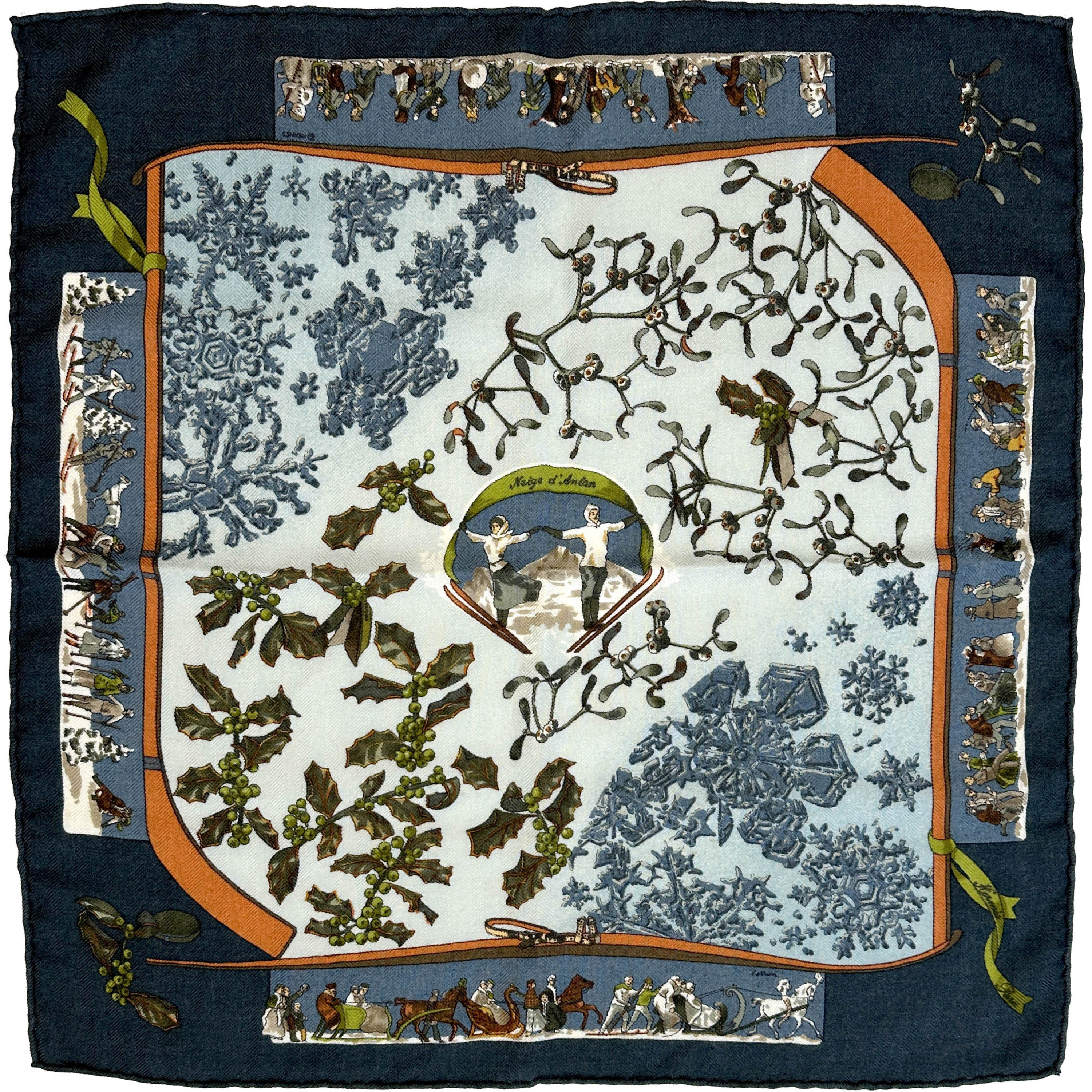 Hermès Neige d'antan Cashmere Silk 45
