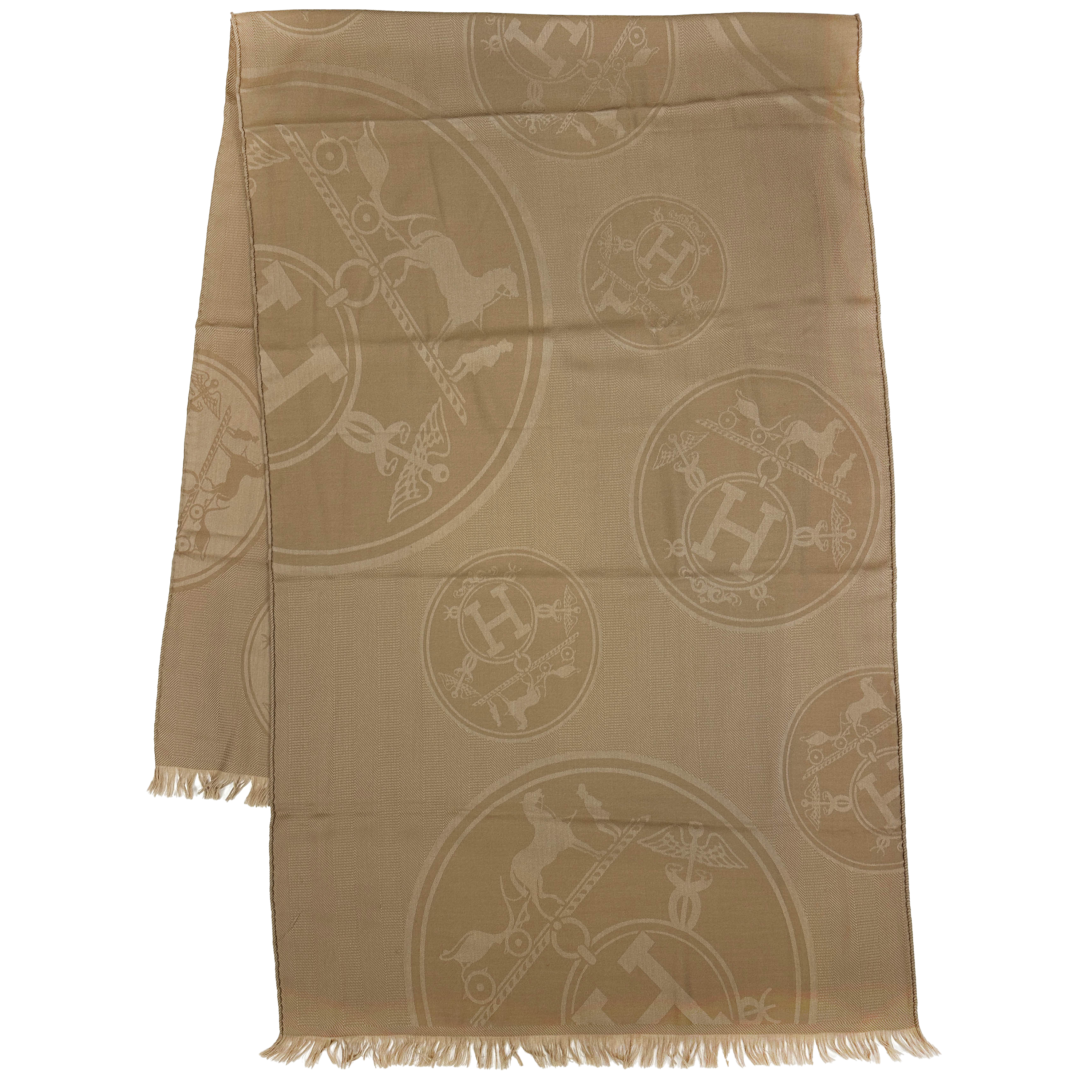 Hermès New Libris Cashmere Silk Stole