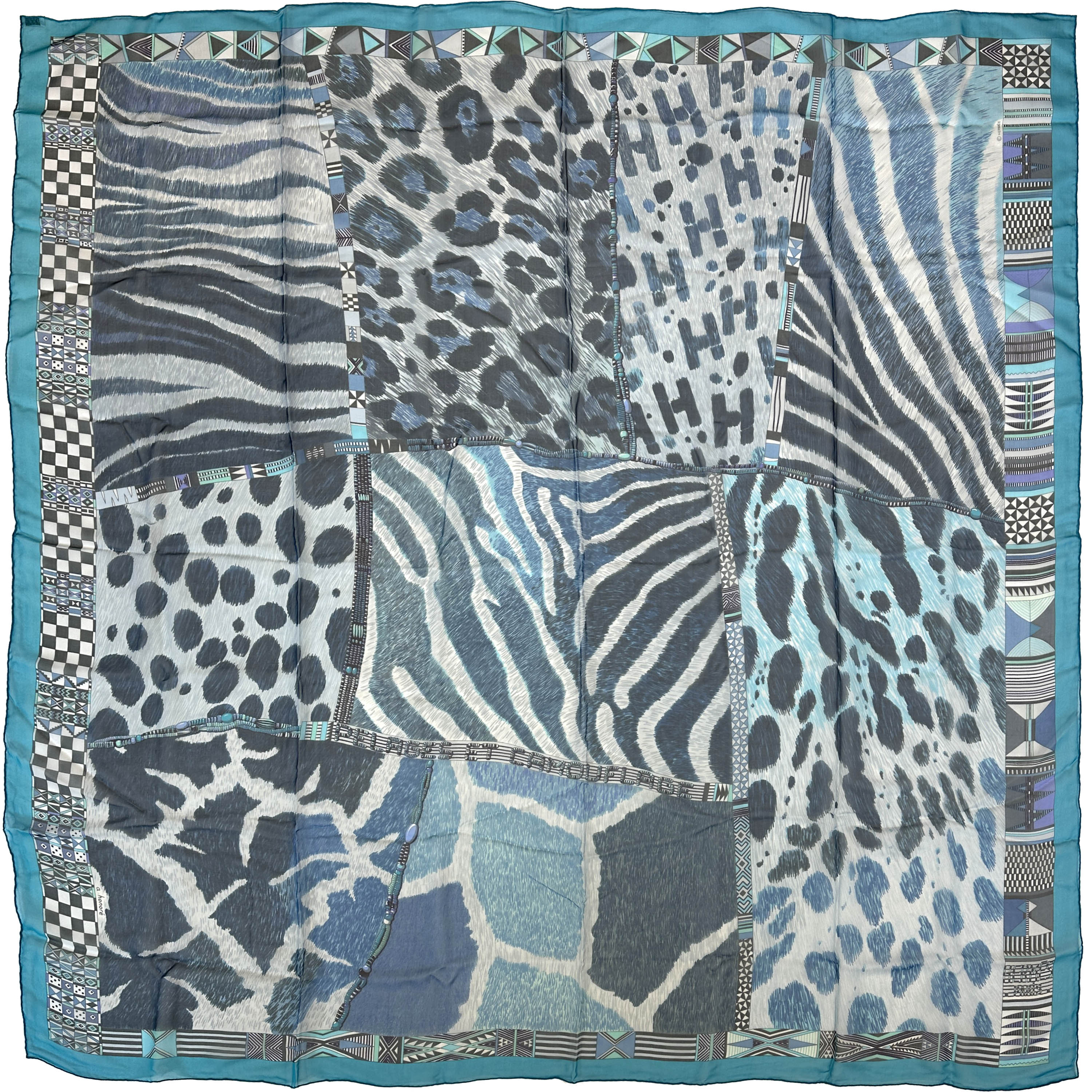 Hermès Pelages et Camouflage Mousseline 140