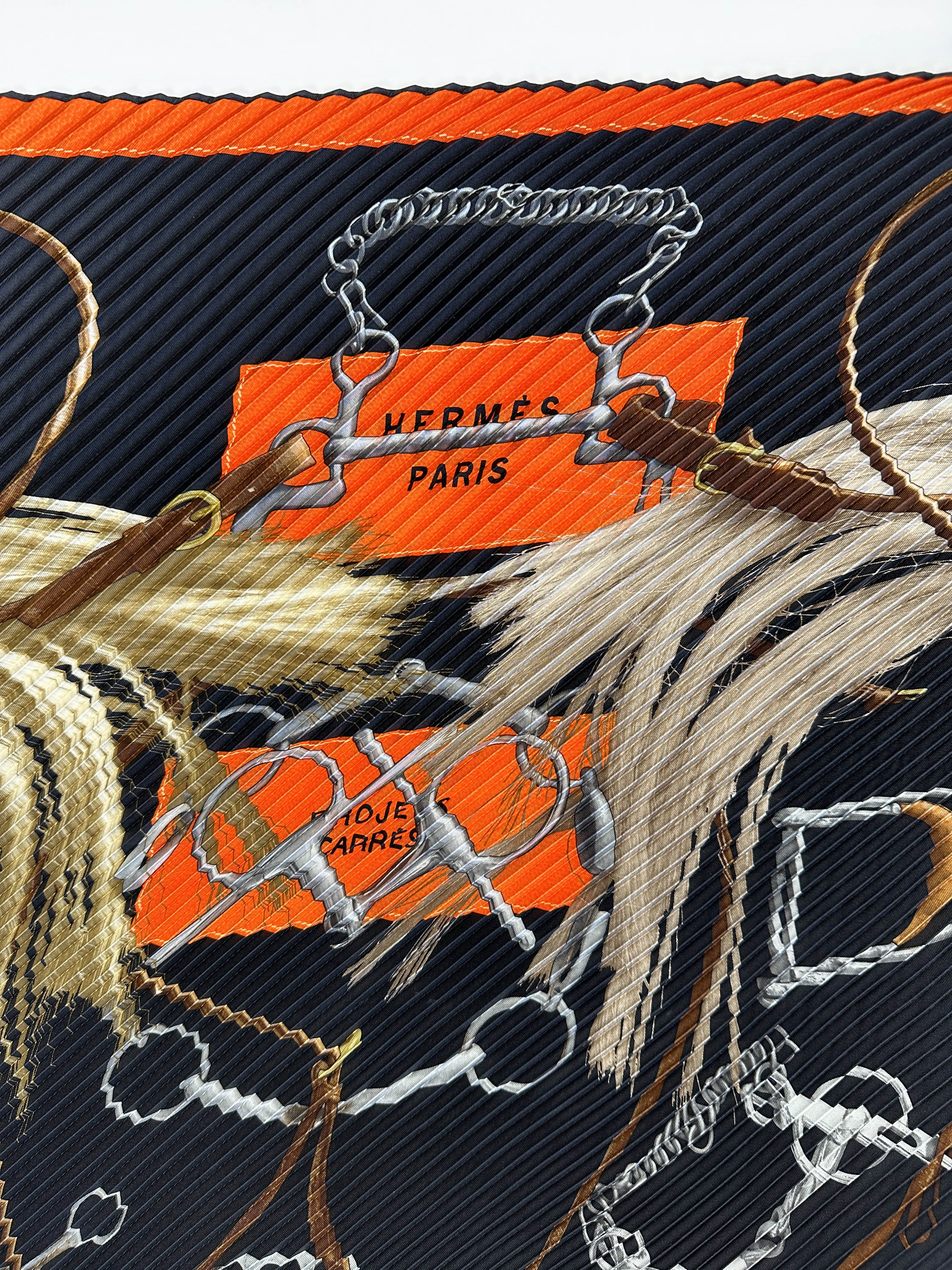 Hermès Projets Carrés Plissé 90