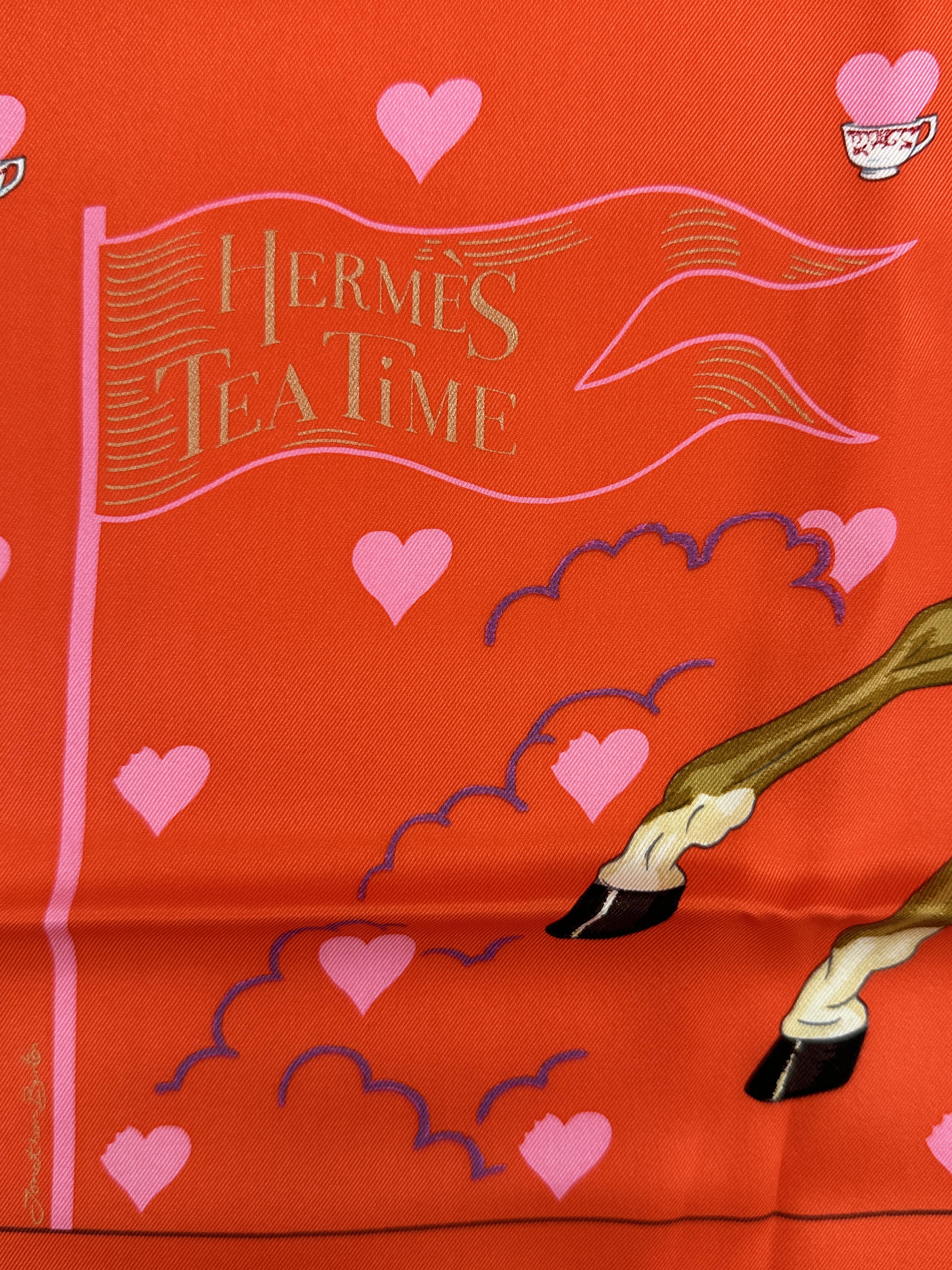 Hermès Tea Time Embroidered Medallions 70